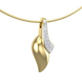 18krt bi-colour goud ashanger met diamanten