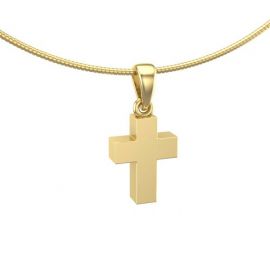 18krt Geelgouden kruis as hanger