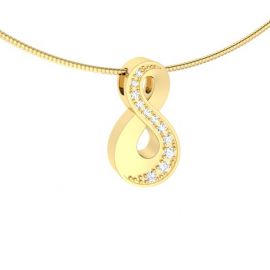 Infinity ashanger met edelstenen