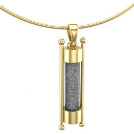 Glazenbuis ashanger in geelgoud.