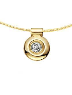 Herinneringsdiamant solitair hanger