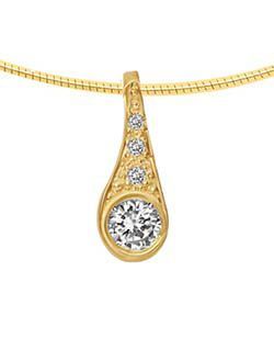 Herinneringsdiamant hanger traan