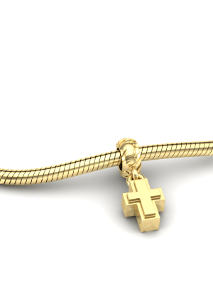 Kruis ashanger geelgoud. www.silentmemories.com